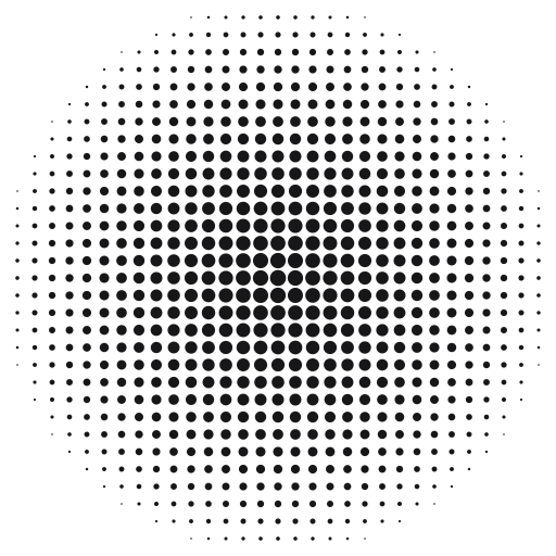 Radial fade transparent halftone PNG